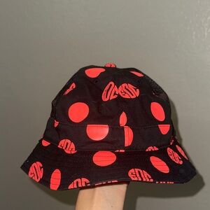 Black and Red EDC Bucket Hat